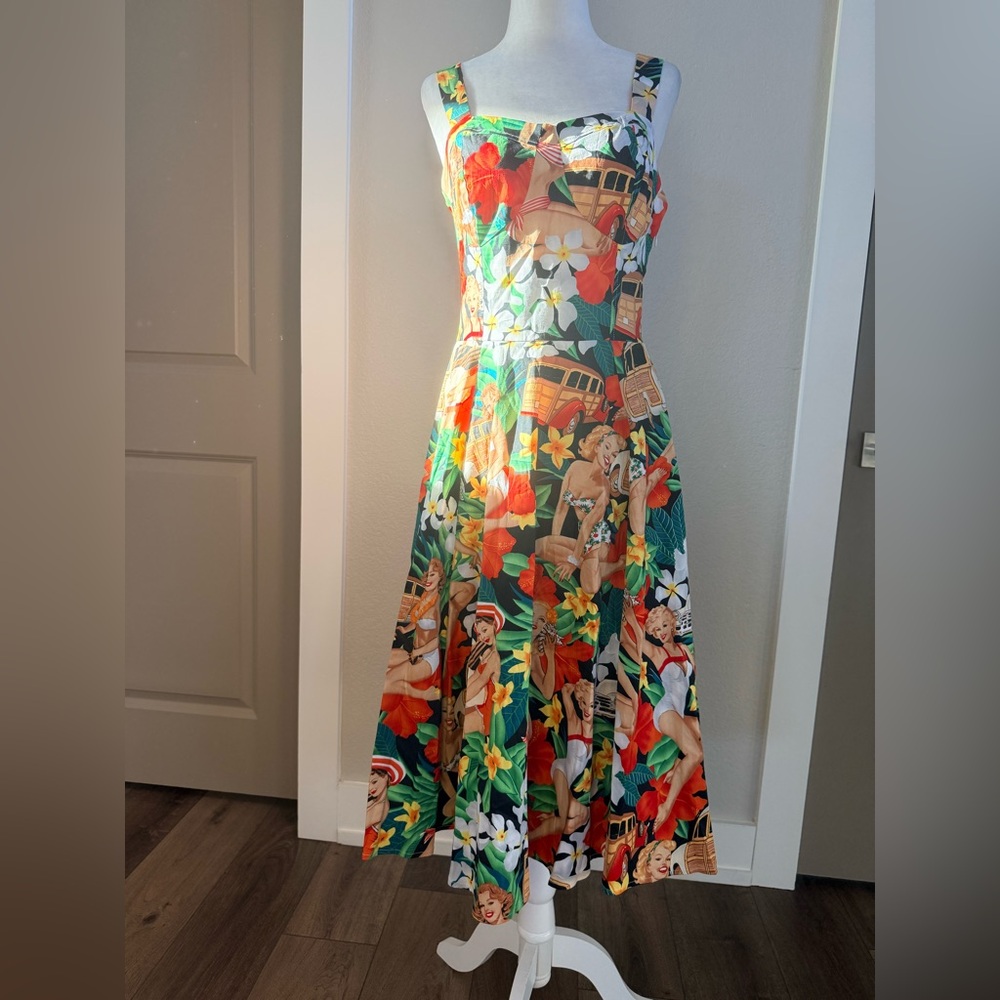 Belle Poque Pinup Floral Dress